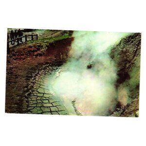 Mud Volcano Yellowstone National Park Postcard Vintage Haynes Studios MT Gift